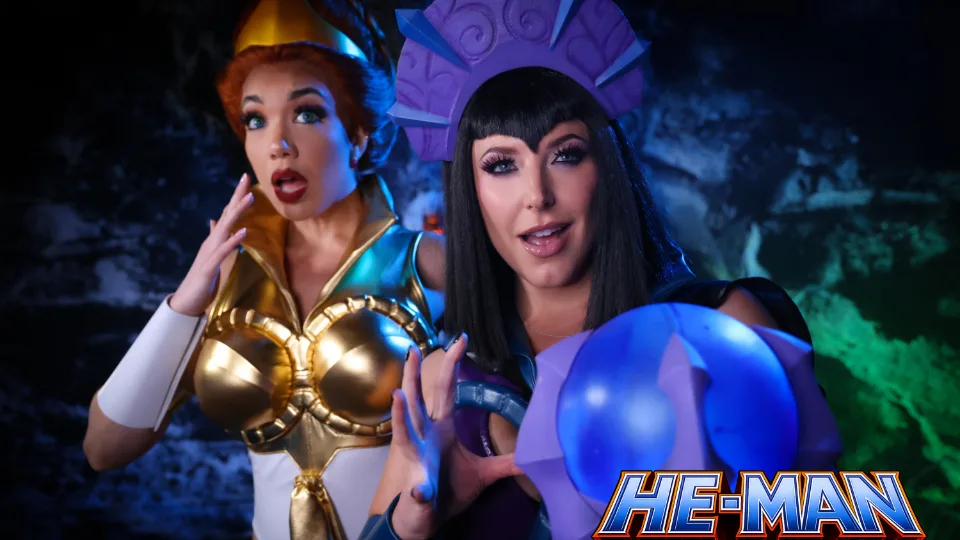 Little Puck ve Angela White, He-Man